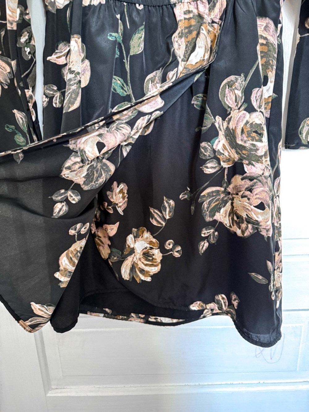 J. Crew Floral Tulip Hem Dress Mid Length Midi Dress 3/4 Sleeve - Picture 2 of 6